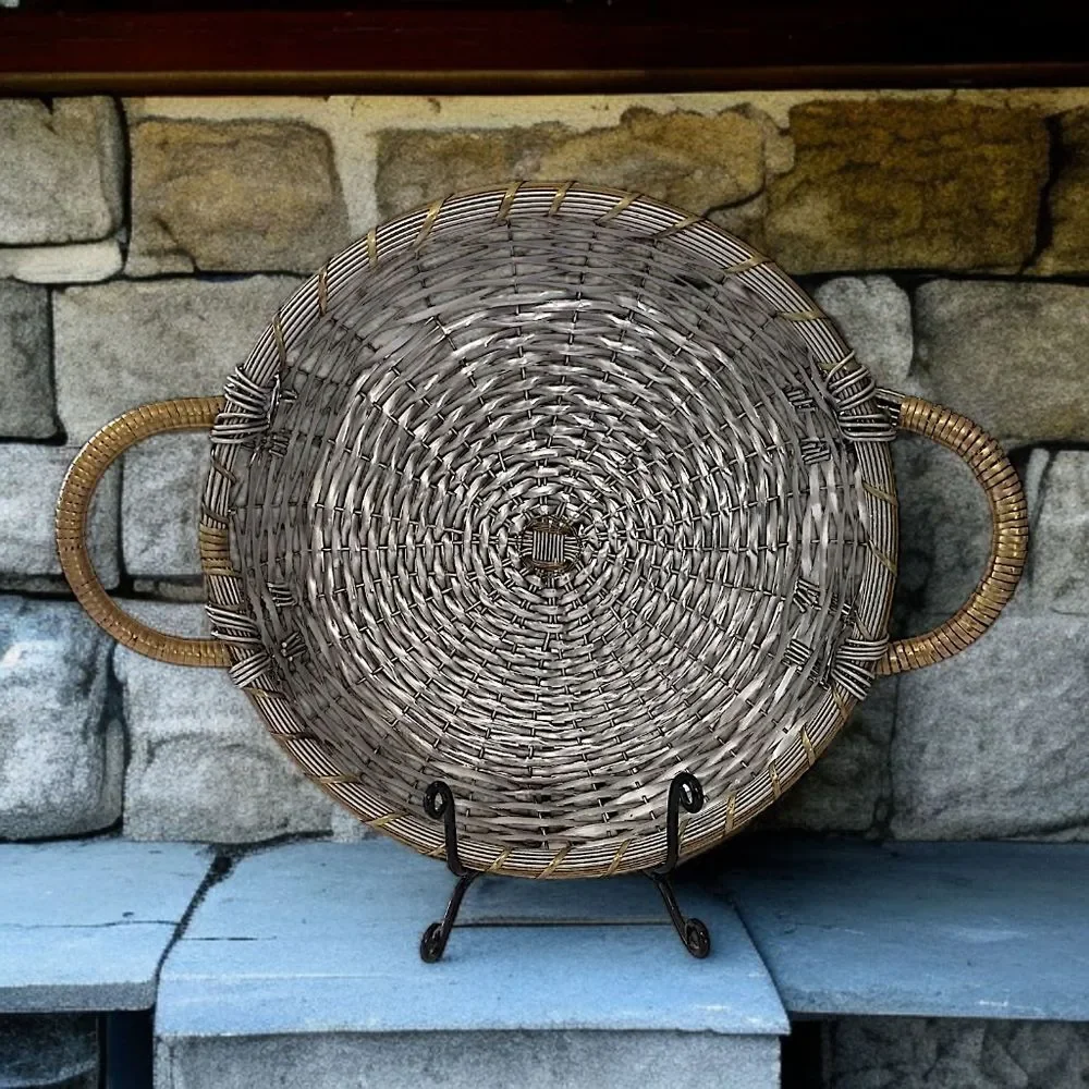 Vintage woven metal